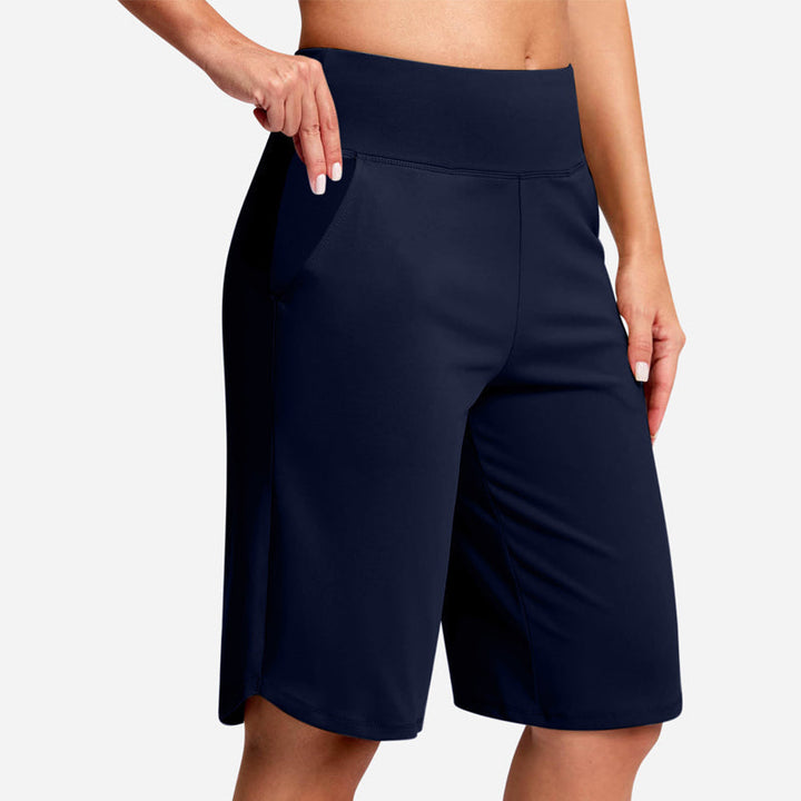 Odeliora - Hochtaillierte, komfortable Bermuda-Shorts