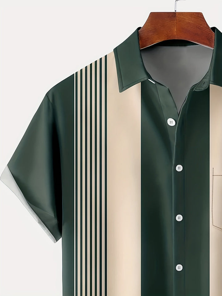 Morpeth - Gestreiftes Vintage-Henley-Shirt