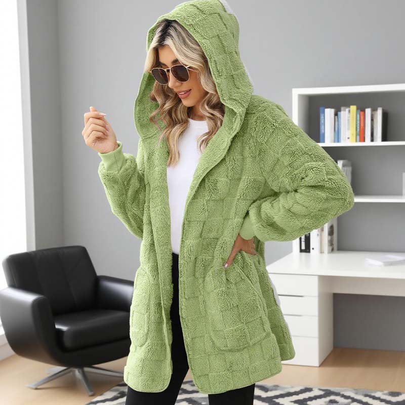Zinnabelle - Plüschiger Kapuzen-Cardigan
