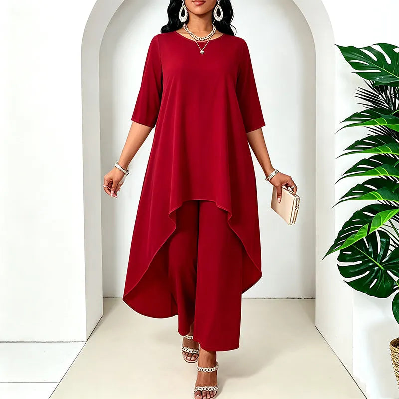 Laurivelle - Soft-Touch-Maxikleid in Plus Size