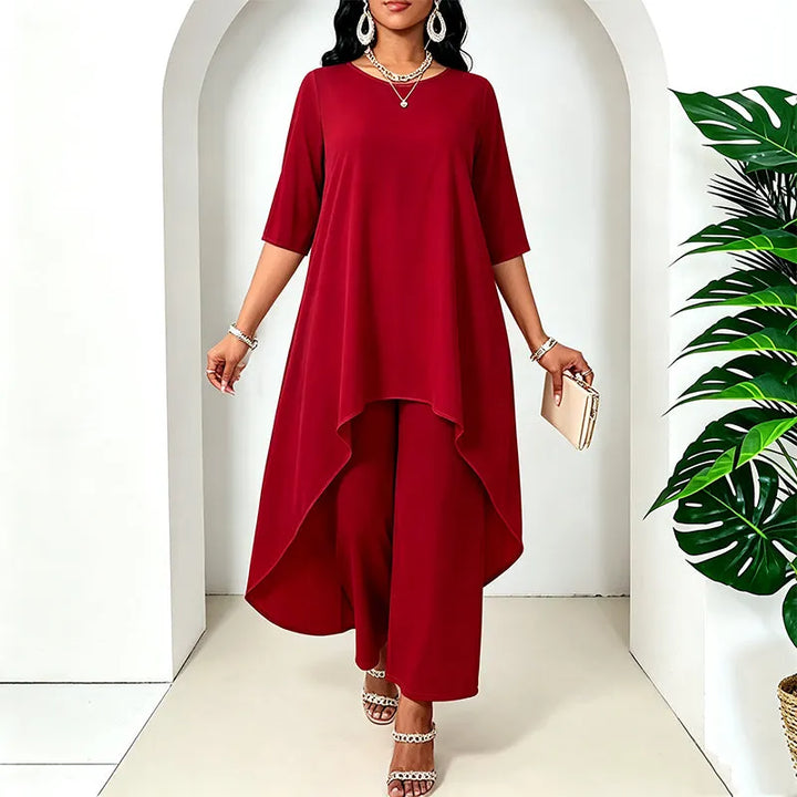 Laurivelle - Soft-Touch-Maxikleid in Plus Size