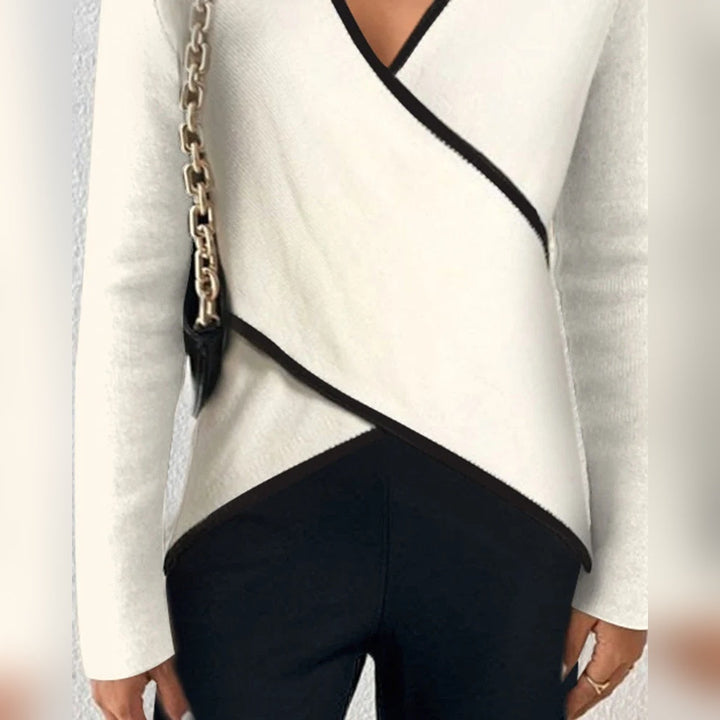 Arceline - Weicher V-Ausschnitt-Pullover