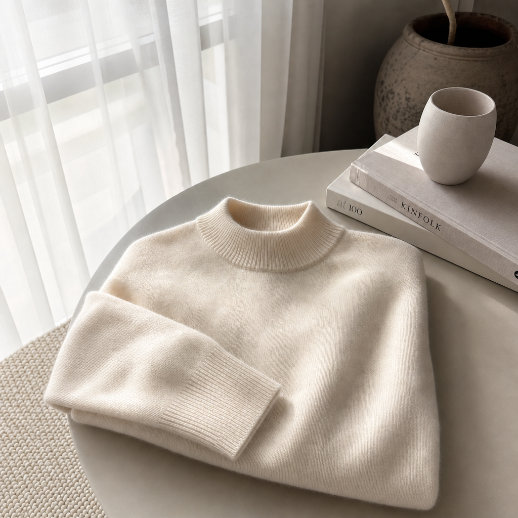 Ulvian - Weicher Stehkragen-Pullover