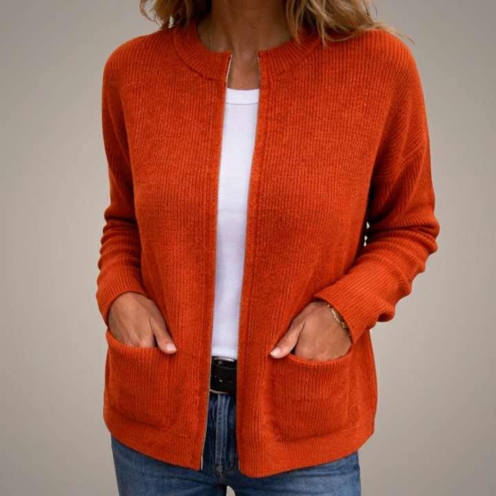 Avenelle - Lässige Strickjacke mit Taschen