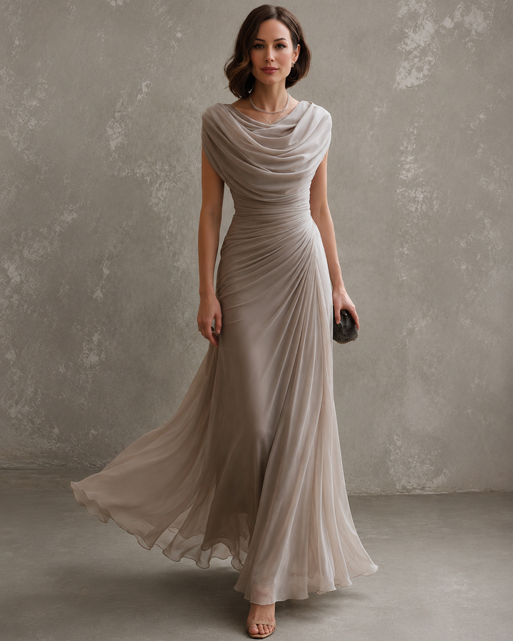Zorabelle - drapiertes Maxikleid