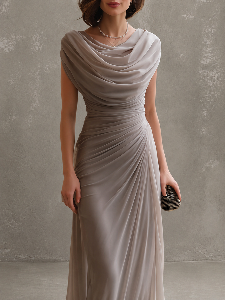 Zorabelle - drapiertes Maxikleid