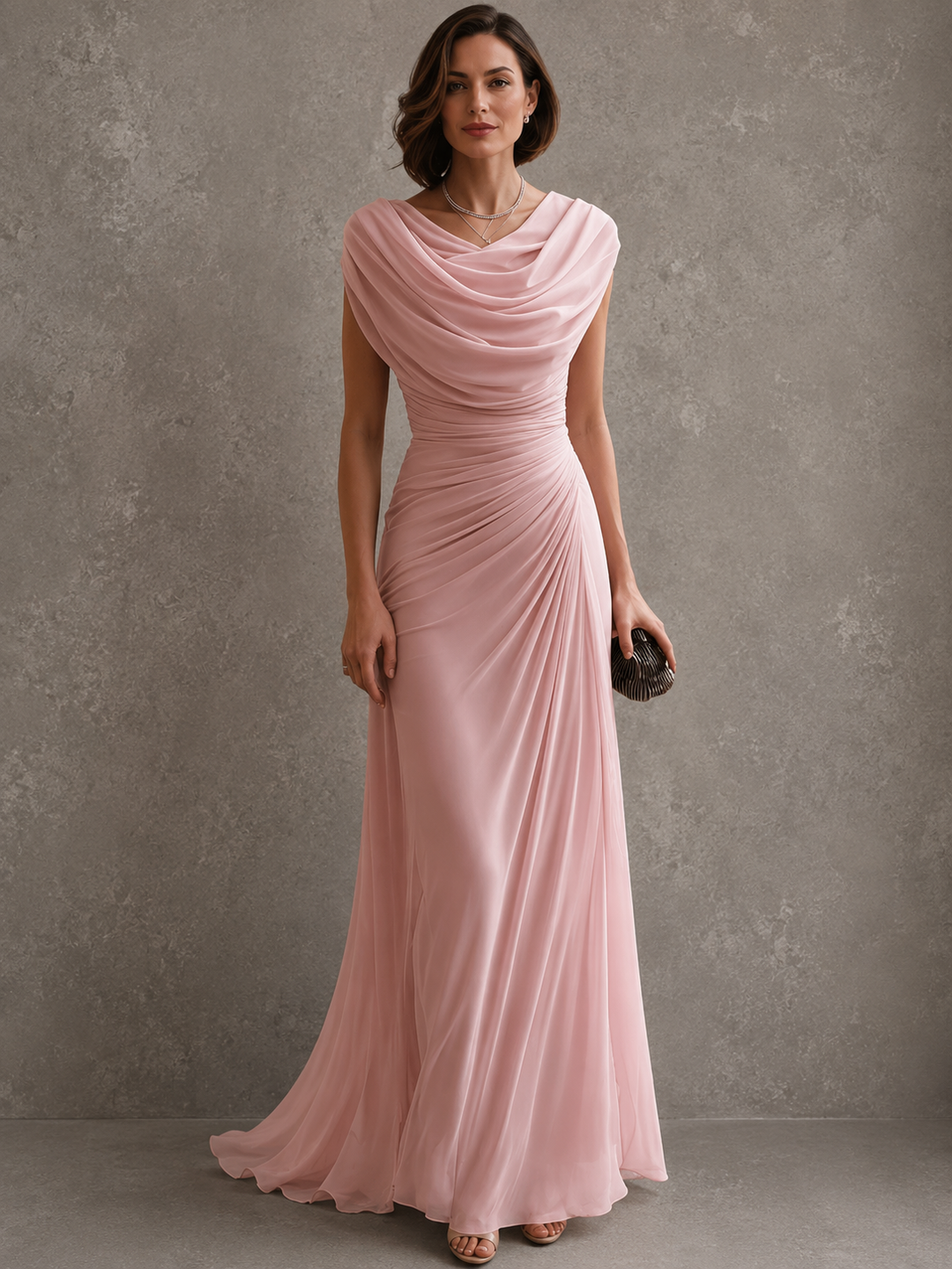 Zorabelle - drapiertes Maxikleid