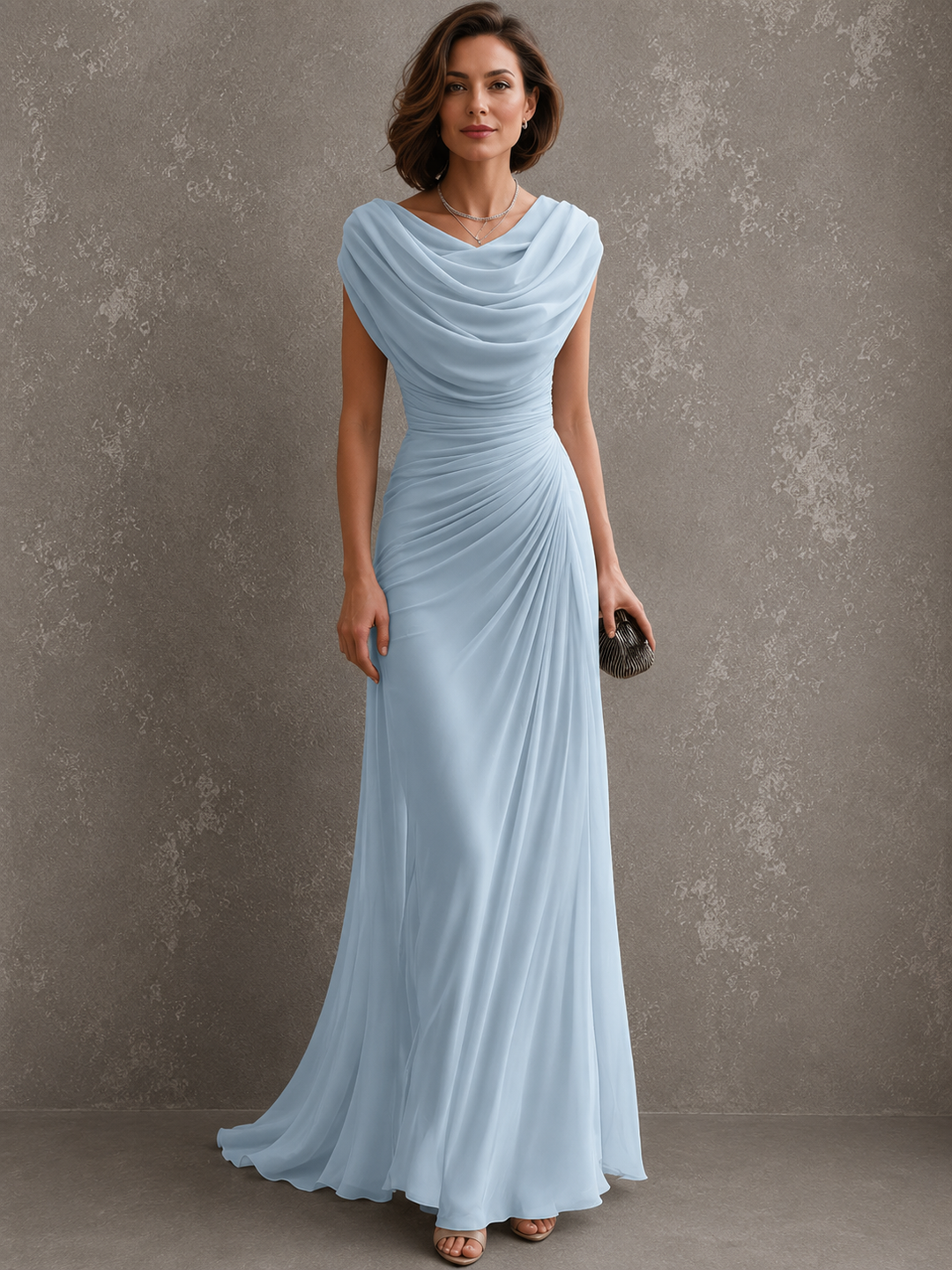 Zorabelle - drapiertes Maxikleid