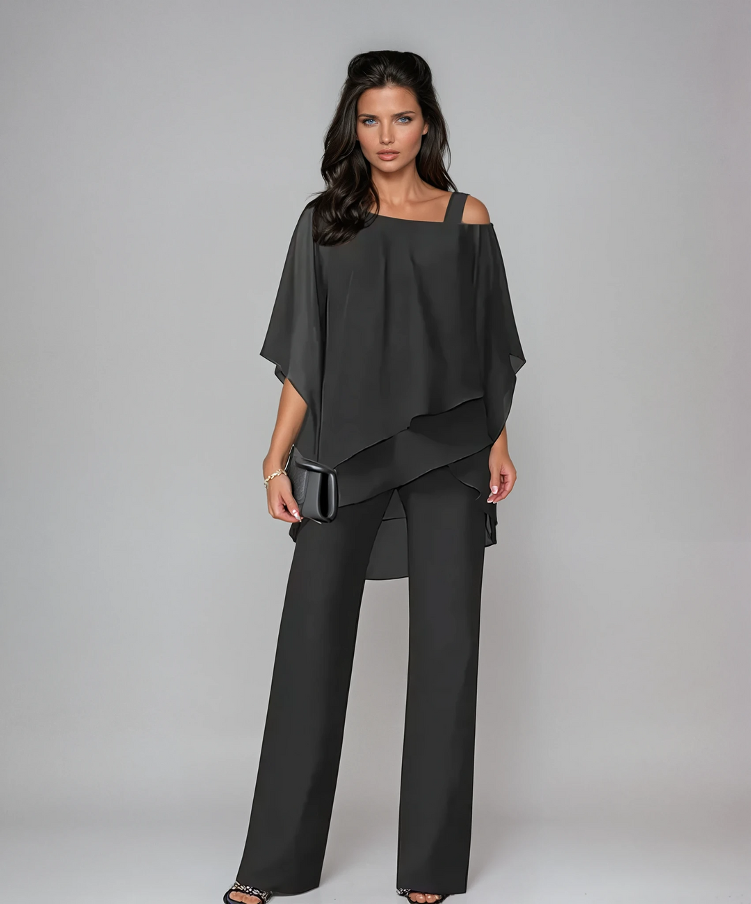 Leorisse - fließendes asymmetrisches zweiteiliges Set
