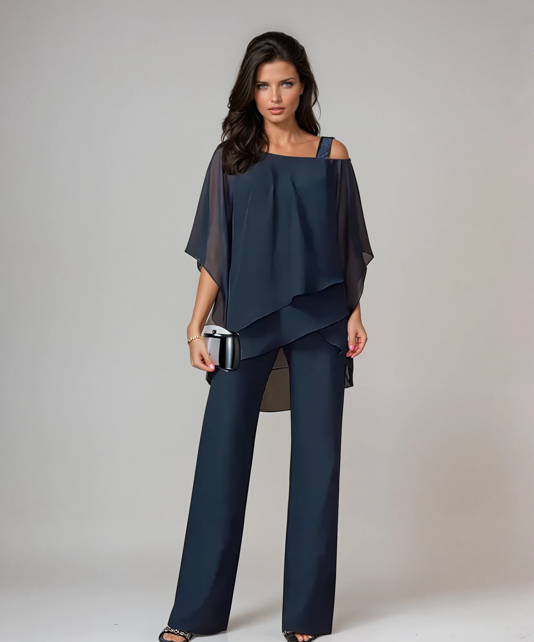 Leorisse - fließendes asymmetrisches zweiteiliges Set