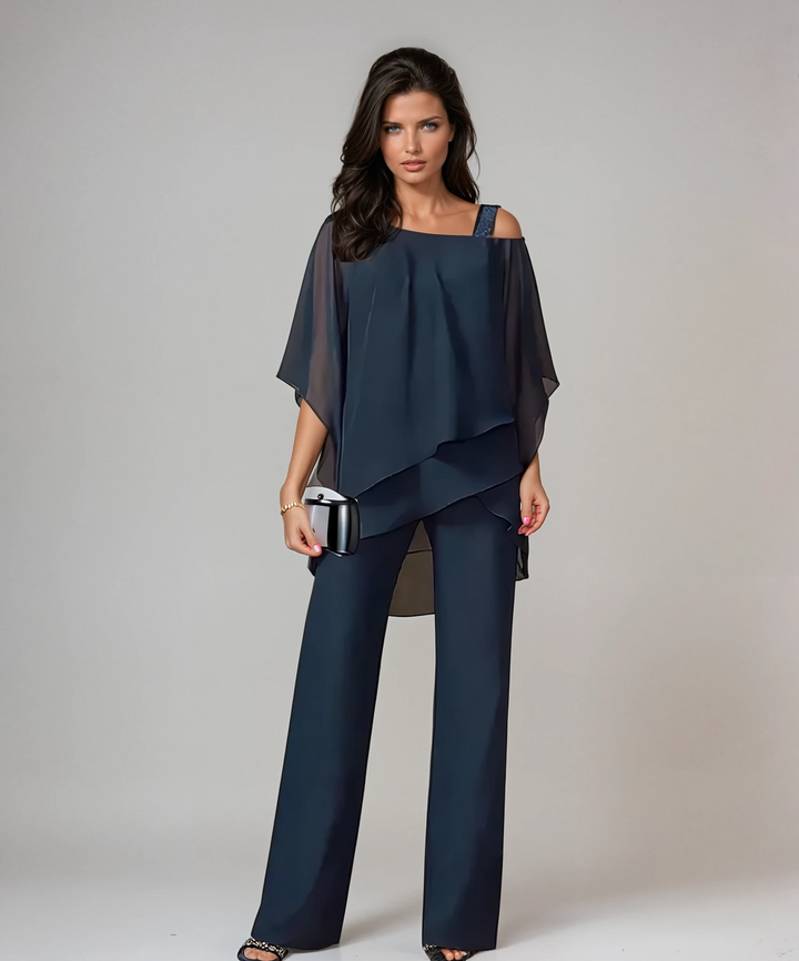 Leorisse - fließendes asymmetrisches zweiteiliges Set