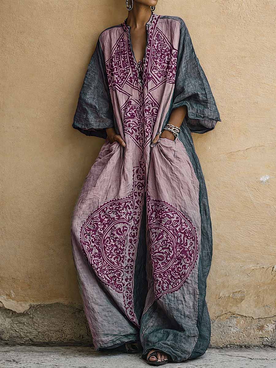 Melantha - Jumpsuit mit Vintage-Print und Soft-Touch