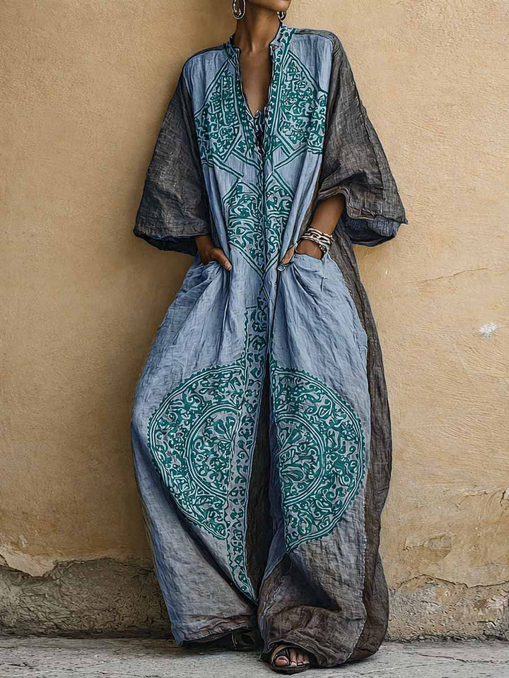 Melantha - Jumpsuit mit Vintage-Print und Soft-Touch