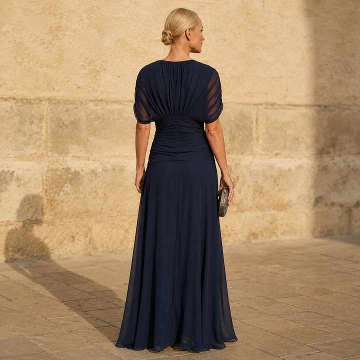 Lileas - plissiertes Abendkleid mit weichem Griff