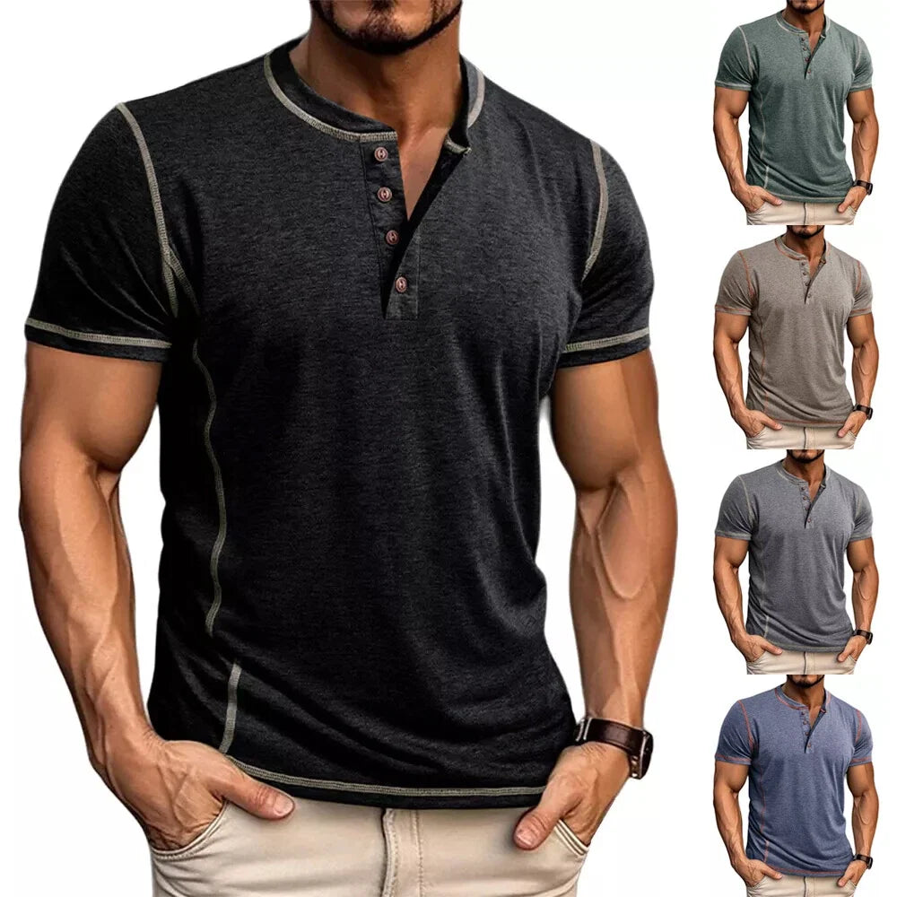 Bardwell - Weiches Henley-T-Shirt