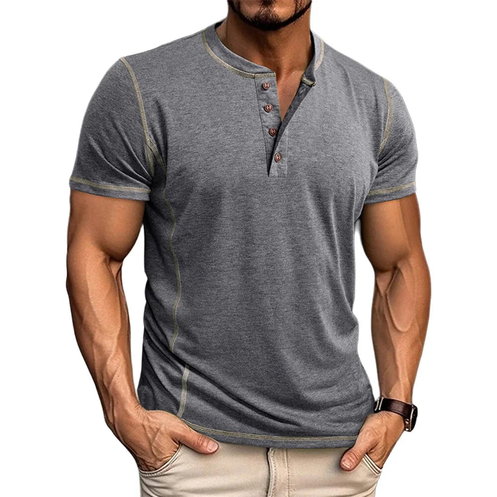 Bardwell - Weiches Henley-T-Shirt