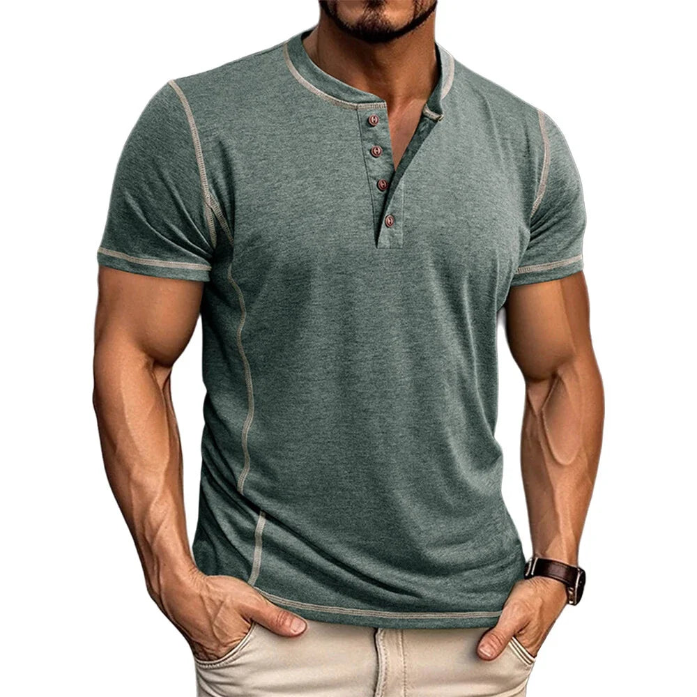 Bardwell - Weiches Henley-T-Shirt