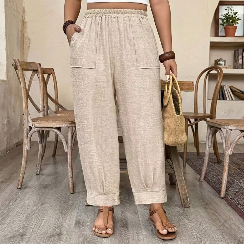 Perdita - Weit geschnittene Hose mit Soft-Touch