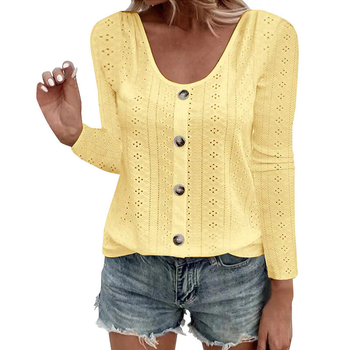 Aelwen - Bluse mit Rundhalsausschnitt und Soft-Touch-Qualität
