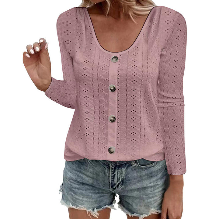 Aelwen - Bluse mit Rundhalsausschnitt und Soft-Touch-Qualität