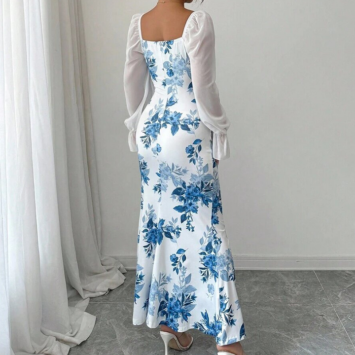 Noevalle - Weiches florales Meerjungfrau-Kleid